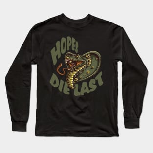 Hopes die last SNAKING COBRA SNAKE Long Sleeve T-Shirt